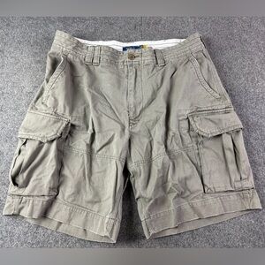 Polo Ralph Lauren Mens 100% Cotton 10” Cargo Shorts Sz 38 Gray